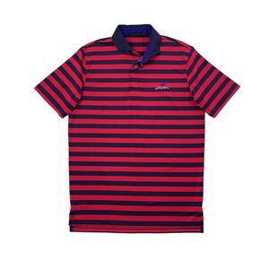 Greyson Polo Shirt Mens S Small Pomegranate Navy Striped Seven Desert Mountain